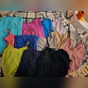 Colorful Spaghetti Strap Tank Tops